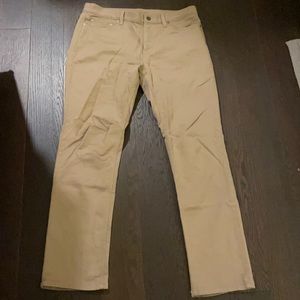 Banana Republic, Traveler Slim Jean, 34x32, Khaki
